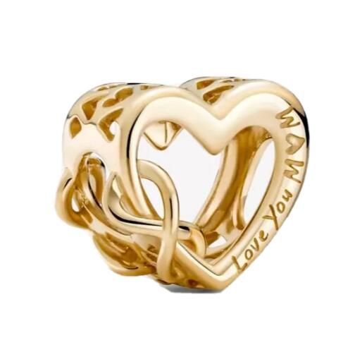 14K Real Solid Gold G585 ALE LOVE Charms 