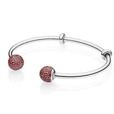 AAA GRADE S925 ALE Pave Sterling Silver Bangles