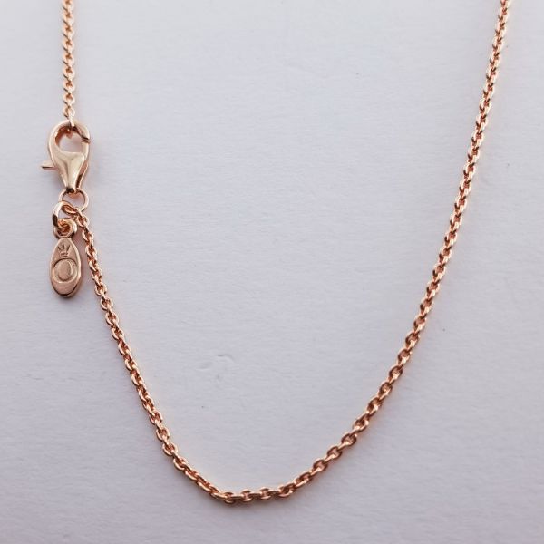 Thin Rose Gold-plated Chain Lobster Necklaces
