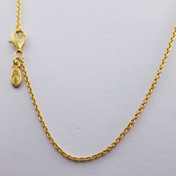 Thin 18K Gold-plated Chain Lobster Necklaces