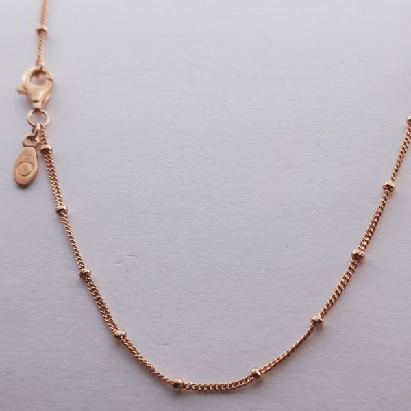 70CM Rose Gold-plated Ball Chain Chain Necklaces