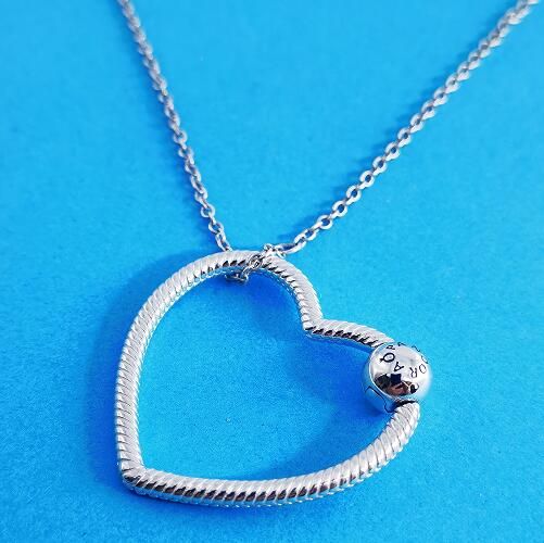 60cm Big Size AAA GRADE S925 ALE Heart Holders Necklaces