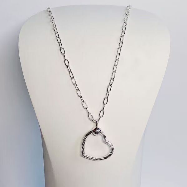  50cm Links Chain With Heart Holders Necklaces