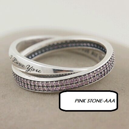 5A CZ-Pink AAA GRADE S925 ALE Rings