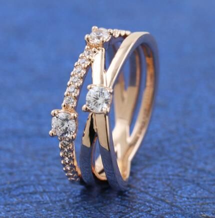 Rose 5A CZ-Clear AAA GRADE S925 ALE Rings