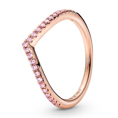 Rose Gold-plated Pink CZ AAA GRADE S925 ALE Regal Crown Rings