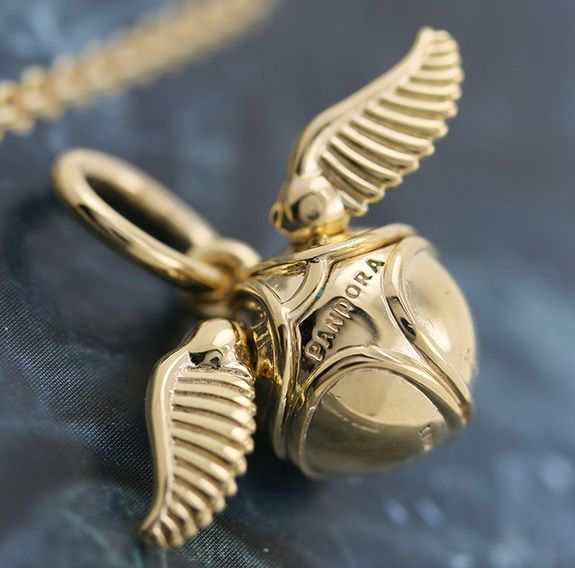 3mm-Gold-Plated AAA GRADE S925 ALE  Golden Snitch Charms