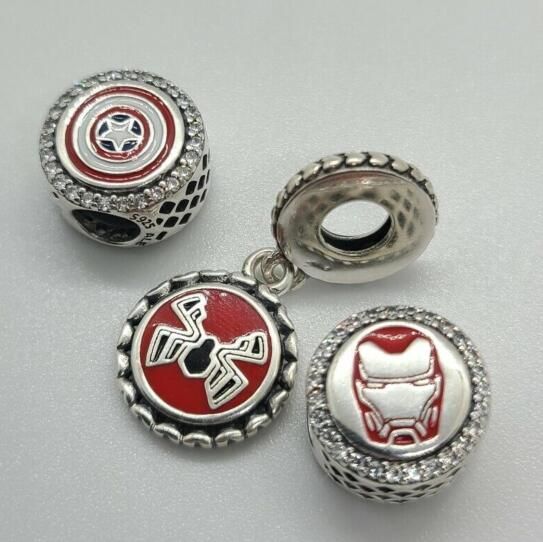Set Of 3 Marvel AAA GRADE S925 ALE Charms