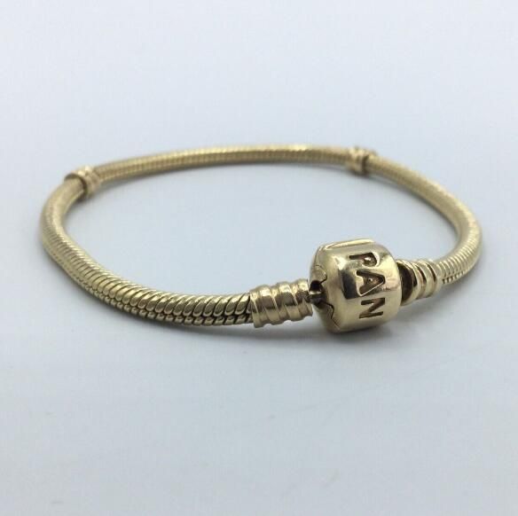 14K Real Gold Original Snake Chain Bracelet-No Fade-Real Gold 100% 