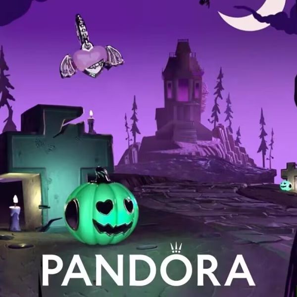 Glow-In-The-Dark Pumpkin Ghost& Bat 2 Charms For Halloween