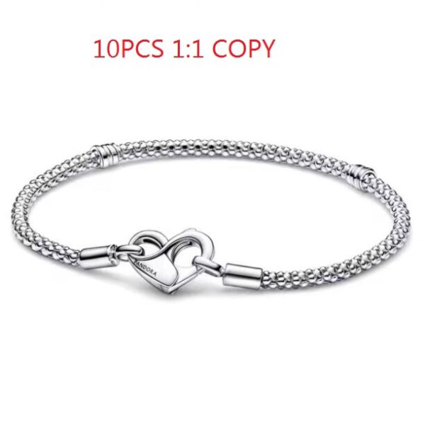 Promotion  10PCS 1:1 COPY S925 ALE Sterling Silver Bracelets