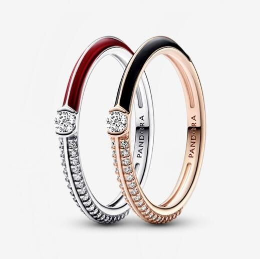 STACKED Pave AAA GRADE S925 ALE Sparkling Rings Set