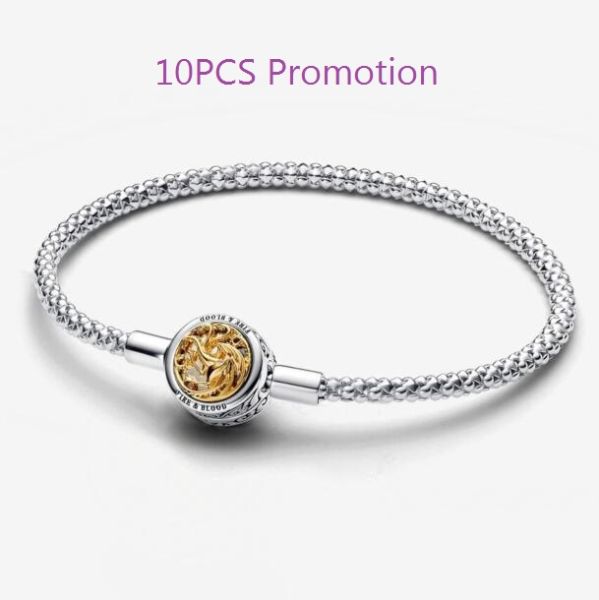 10PCS Promotion 1:1 COPY S925 ALE Sterling Silver Bracelets