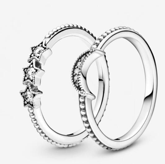 STACKED AAA GRADE S925 ALE Sparkling Rings Set