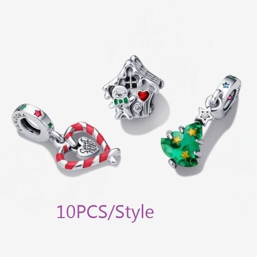 30PCS Holiday AAA GRADE S925 ALE Goldplated Charms Promotion
