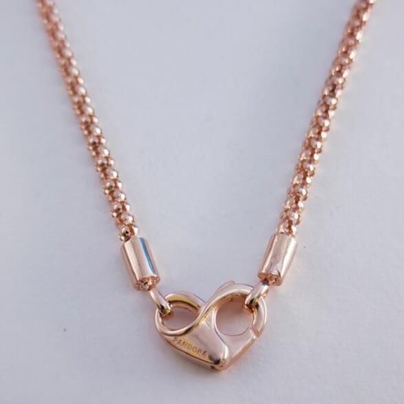 Moments Studded Chain Rose Necklaces