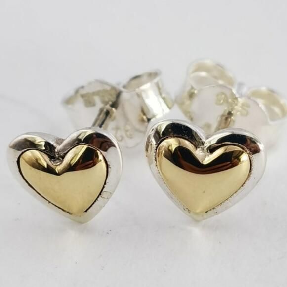 AAA GRADE Real 14K Gold G585 ALE Heart Earrings