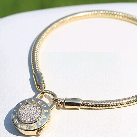 Gold-plated S925 ALE R Smooth Snake Chain Bracelets