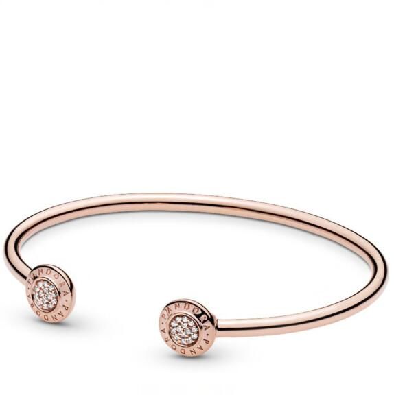 AAA GRADE Rose Gold-plated ALE R Sterling Silver Bangles