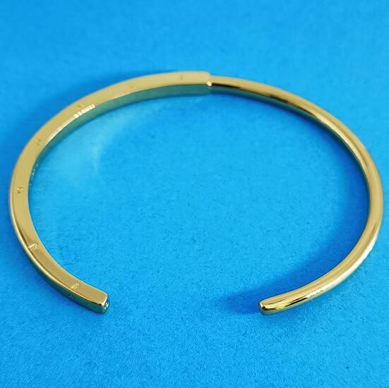 AAA GRADE Gold-plated Shine Sterling Silver Bangles
