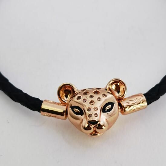 AAA GRADE S925 ALE Leather Rose Gold-plated Clasp Bracelets