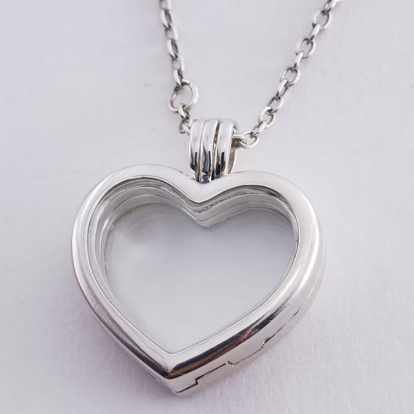 60CM Big Size Heart  Floating Necklaces