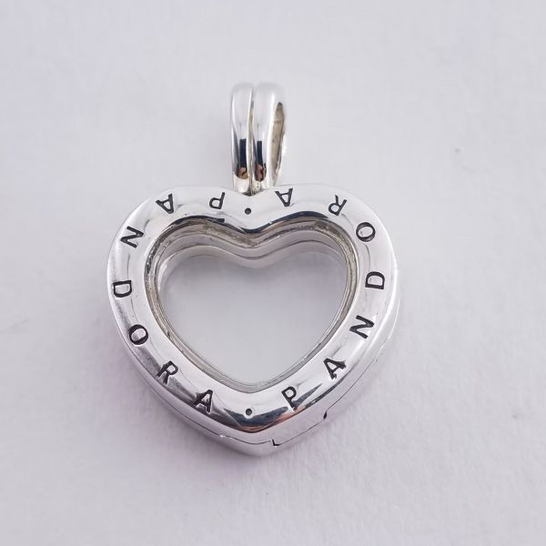 Small Size Heart Pave Floating Locket