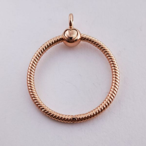 Rose Gold-plated Mid AAA GRADE S925 ALE Holders For Charms