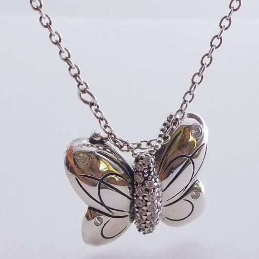 60cm AAA GRADE S925 ALE Butterfly Beads Necklaces
