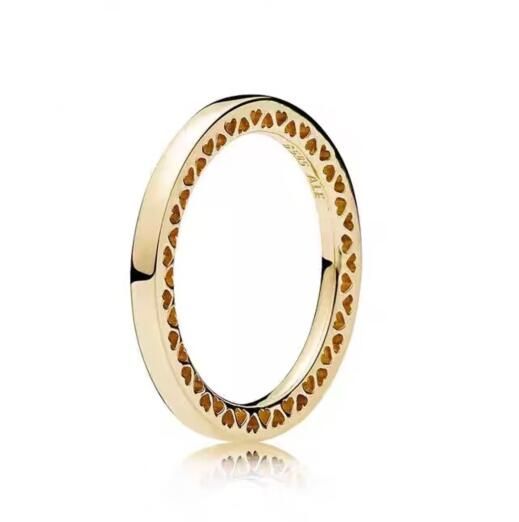 18K Gold-plated AAA GRADE S925 ALE Simple Rings