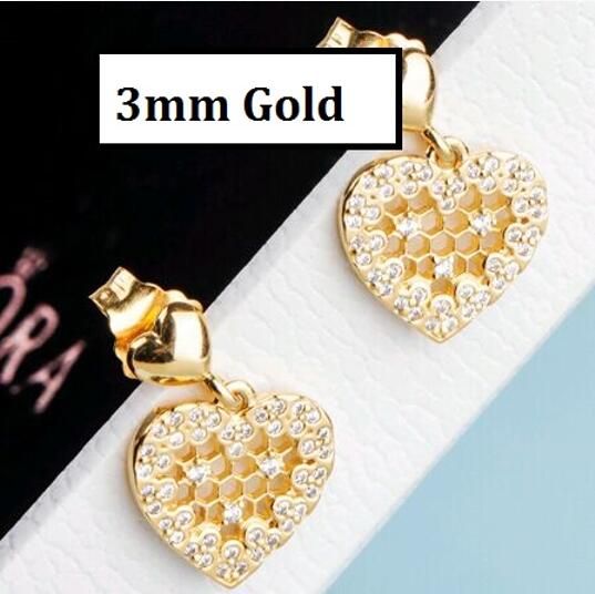 AAA GRADE Gold Plated Drop Earrings