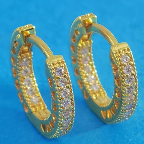 AAA GRADE Gold Plated Hoop Earrings