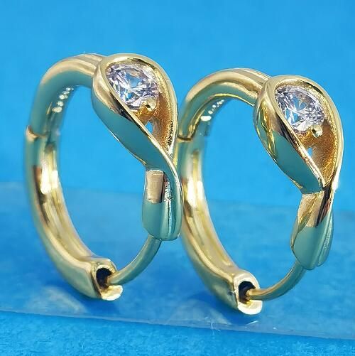 AAA GRADE Gold Plated Hoop Earrings