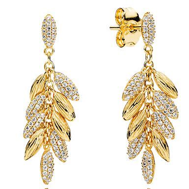 AAA GRADE Gold Plated Drop Earrings