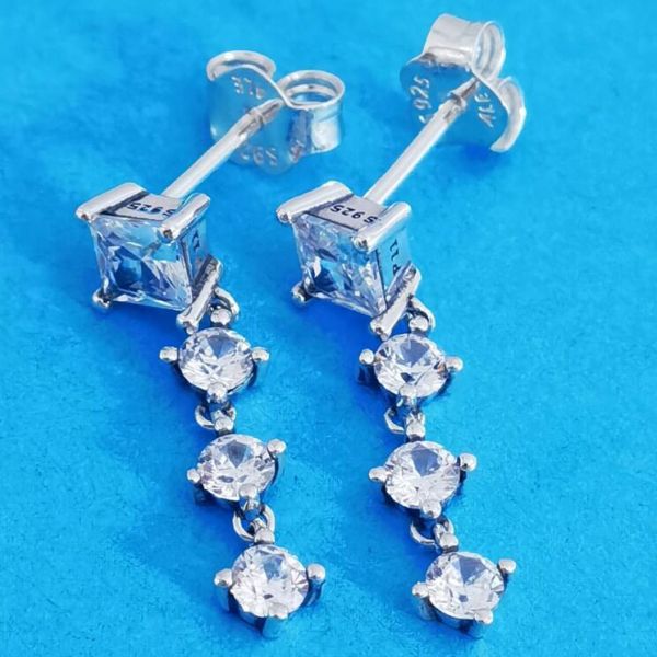 AAA GRADE S925 ALE Sterling Silver Drop Earrings