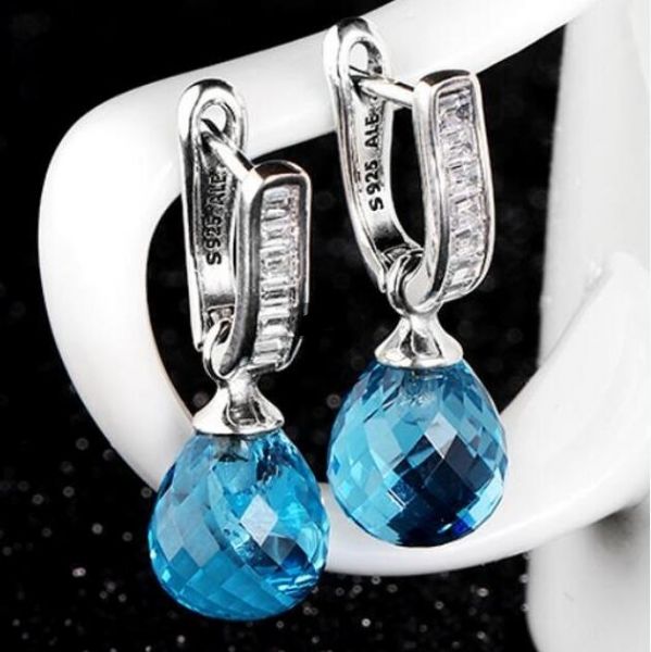 AAA GRADE S925 ALE Sterling Silver Drop Earrings