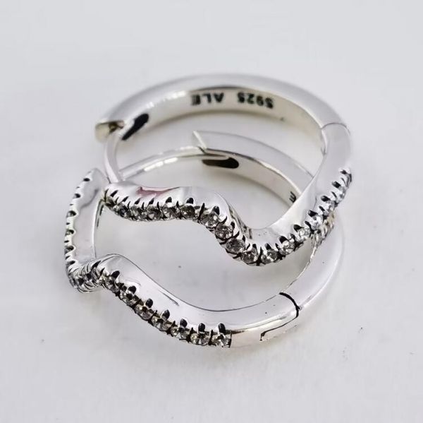 AAA GRADE S925 ALE Sterling Silver Hoop Earrings