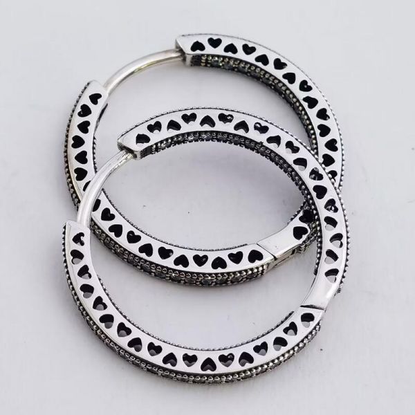 AAA GRADE S925 ALE Sterling Silver Hoop Earrings