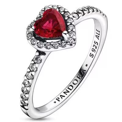 Red-5A-Red CZ AAA GRADE S925 ALE Rings