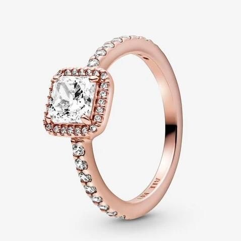 Clear-5A- CZ Rose AAA GRADE S925 ALE Rings