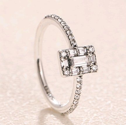 Clear-5A-CZ Rose AAA GRADE S925 ALE Rings