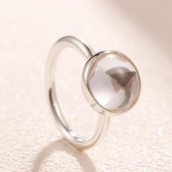 5A-Clear-Crystal AAA GRADE S925 ALE Rings