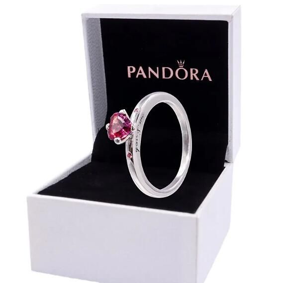 5A Pink CZ AAA GRADE S925 ALE Rings
