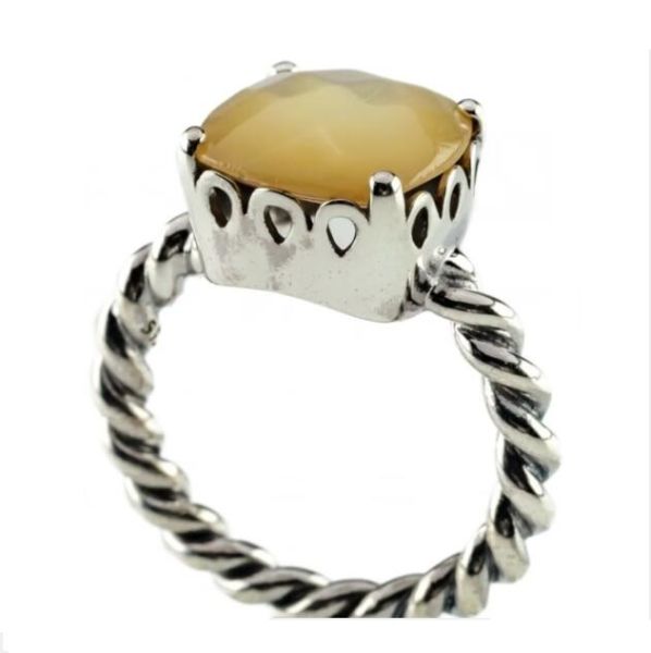 HOT-Mother Of Pearl AAA GRADE S925 ALE Rings