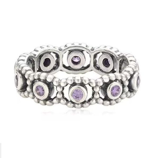 5A-Purple CZ AAA GRADE S925 ALE Rings