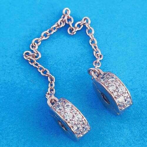 AAA GRADE Rose Gold-plated Safety Chain 