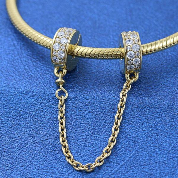 AAA GRADE 18K Goldplated Safety Chain 