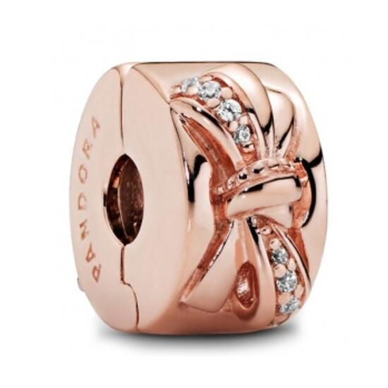 AAA GRADE Rose Gold Plated Charm Clips