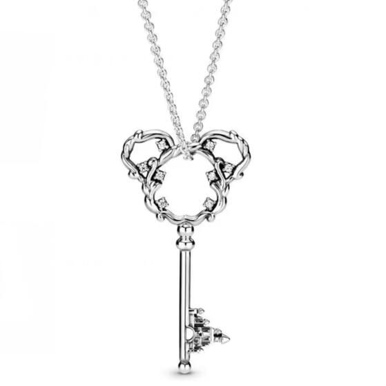 45/60/90CM-AAA GRADE S925 ALE  Key Mouse Necklaces