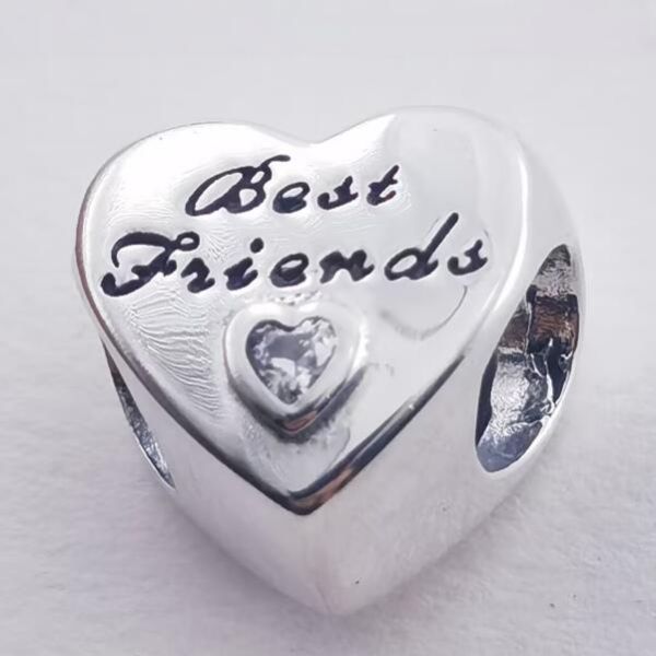 AAA GRADE S925 ALE Sterling Silver Heart Theme Charms